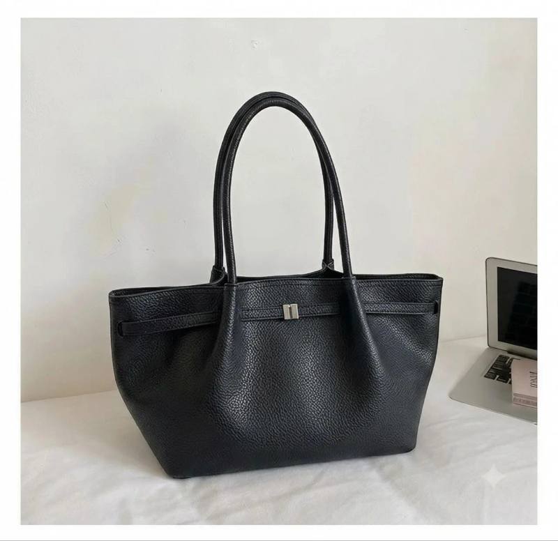 Pleated Tote Bag in Black – Tehuli