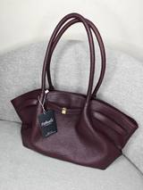 Litchi Pattern Shoulder Bag in Angora Red – Tehuli