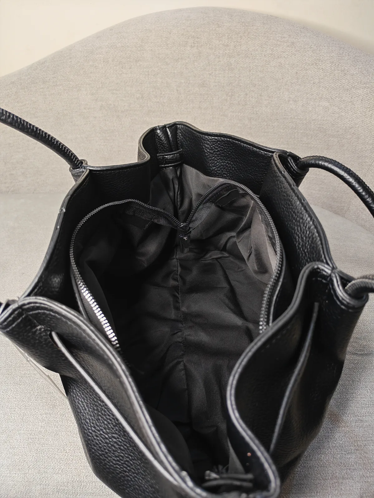 Pleated Tote Bag view 6