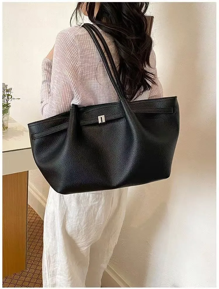 Pleated Tote Bag view 3