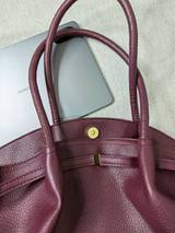 Litchi Pattern Shoulder Bag in Angora Red – Tehuli