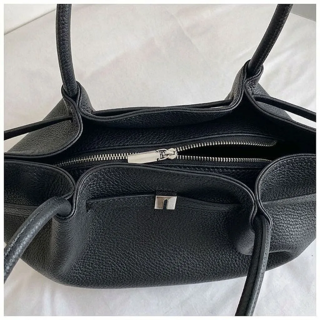 Pleated Tote Bag view 4