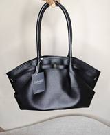 Litchi Pattern Shoulder Bag in Black – Tehuli