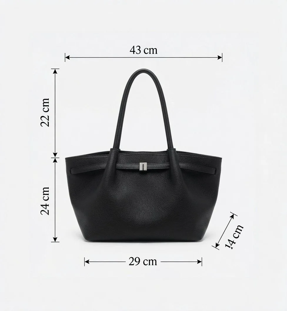 Pleated Tote Bag view 2