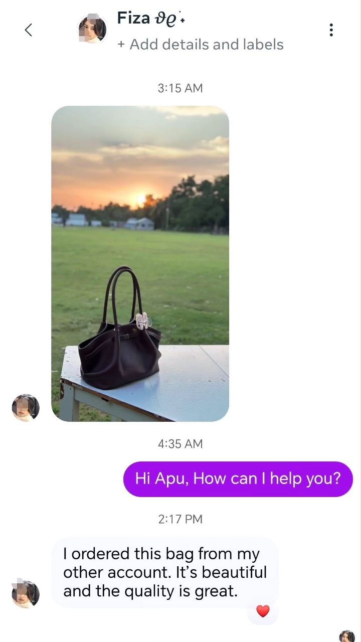 Customer review screenshot